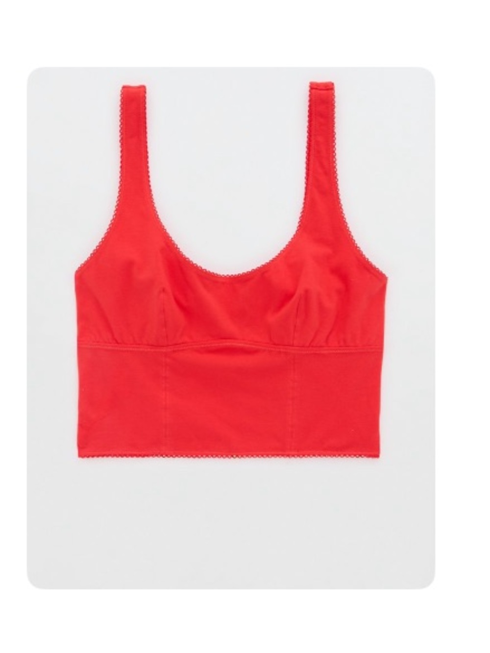 AERIE super chill cotton corset bra top